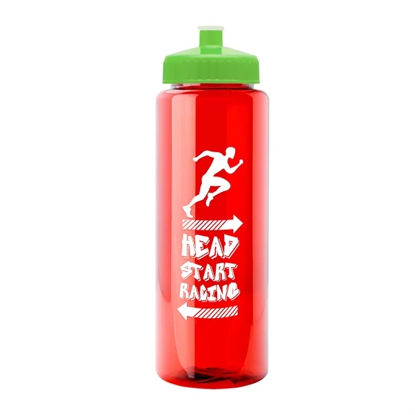32 oz Transparent Sports Bottles with Push Pull Lid.... from ASI 40480 Koozie Group