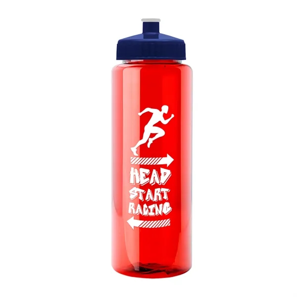 32 oz Transparent Sports Bottles with Push Pull Lid.... from ASI 40480 Koozie Group