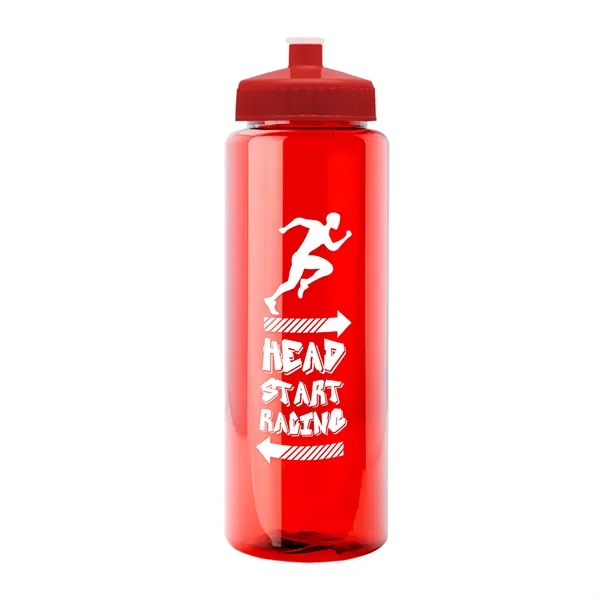 32 oz Transparent Sports Bottles with Push Pull Lid.... from ASI 40480 Koozie Group