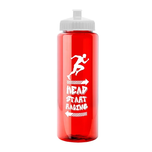 32 oz Transparent Sports Bottles with Push Pull Lid.... from ASI 40480 Koozie Group