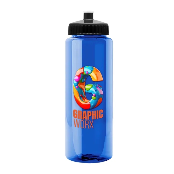 32 oz Transparent Sports Bottles with Push Pull Lid.... from ASI 40480 Koozie Group