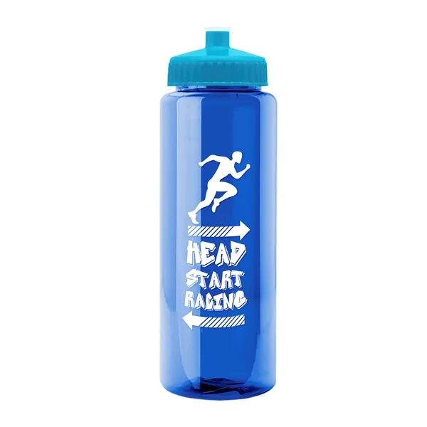 32 oz Transparent Sports Bottles with Push Pull Lid.... from ASI 40480 Koozie Group