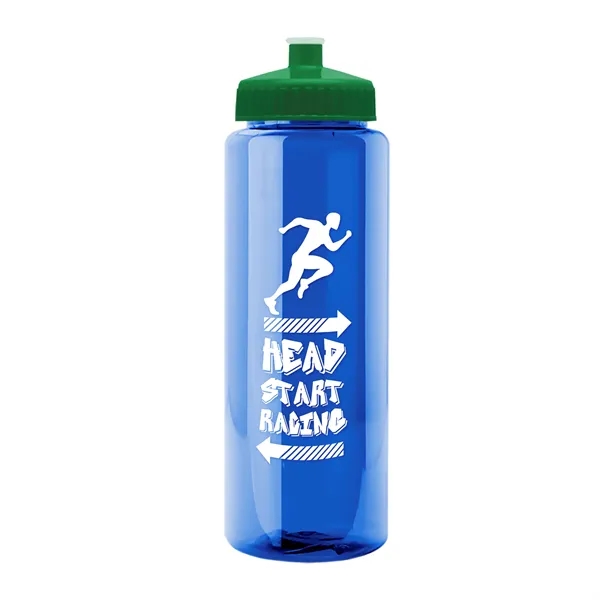 32 oz Transparent Sports Bottles with Push Pull Lid.... from ASI 40480 Koozie Group