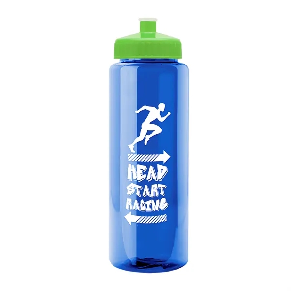 32 oz Transparent Sports Bottles with Push Pull Lid.... from ASI 40480 Koozie Group