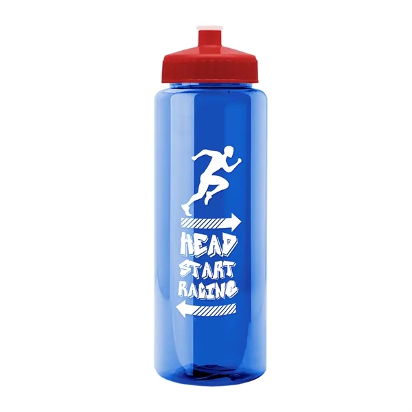 32 oz Transparent Sports Bottles with Push Pull Lid.... from ASI 40480 Koozie Group