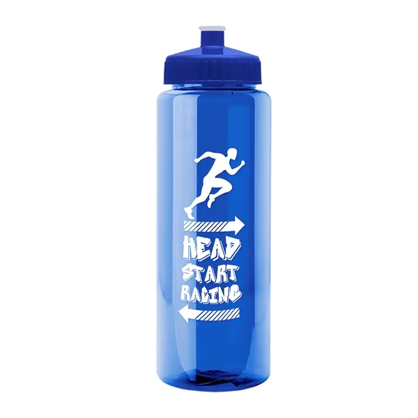 32 oz Transparent Sports Bottles with Push Pull Lid.... from ASI 40480 Koozie Group