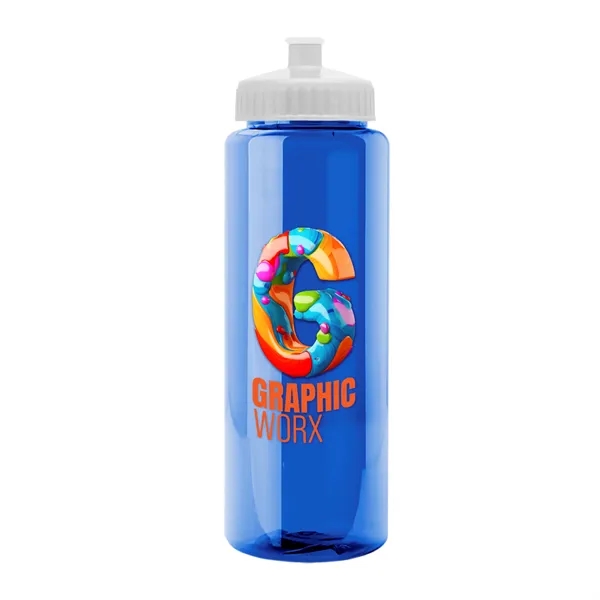 32 oz Transparent Sports Bottles with Push Pull Lid.... from ASI 40480 Koozie Group