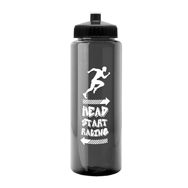 32 oz Transparent Sports Bottles with Push Pull Lid.... from ASI 40480 Koozie Group