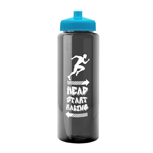 32 oz Transparent Sports Bottles with Push Pull Lid.... from ASI 40480 Koozie Group