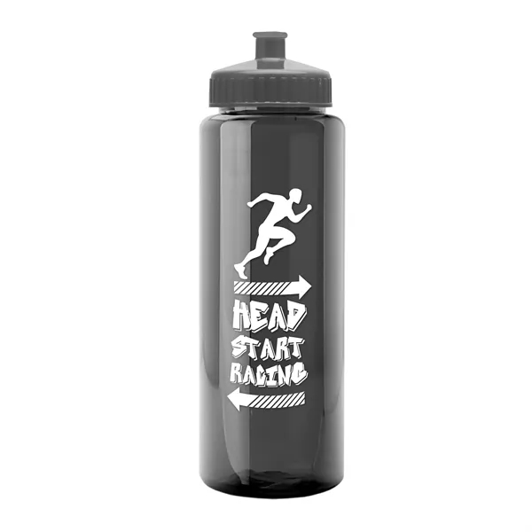 32 oz Transparent Sports Bottles with Push Pull Lid.... from ASI 40480 Koozie Group