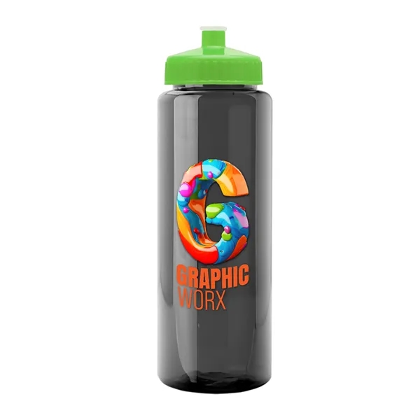32 oz Transparent Sports Bottles with Push Pull Lid.... from ASI 40480 Koozie Group
