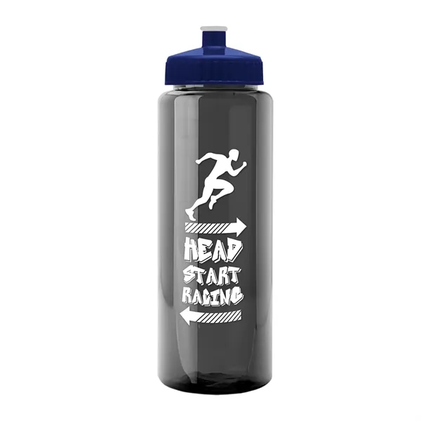 32 oz Transparent Sports Bottles with Push Pull Lid.... from ASI 40480 Koozie Group
