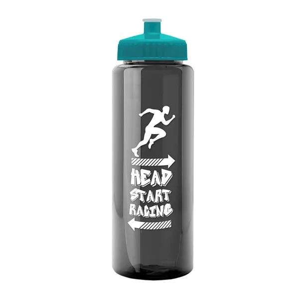 32 oz Transparent Sports Bottles with Push Pull Lid.... from ASI 40480 Koozie Group