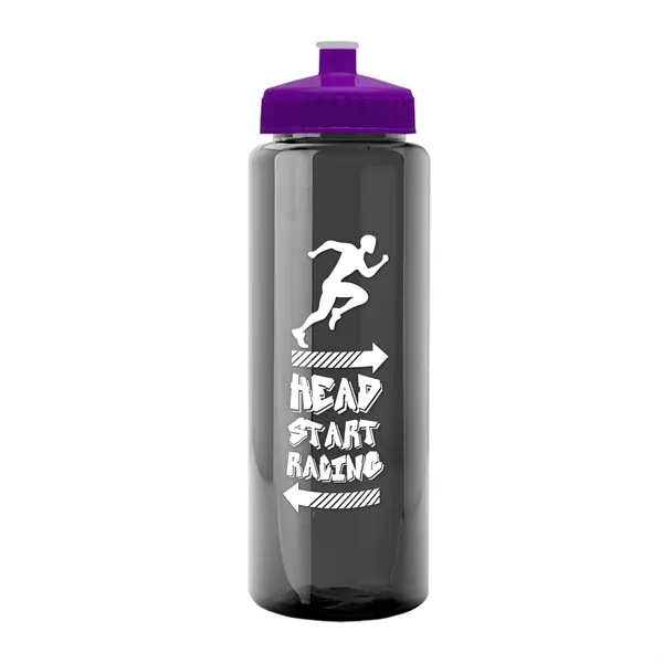 32 oz Transparent Sports Bottles with Push Pull Lid.... from ASI 40480 Koozie Group