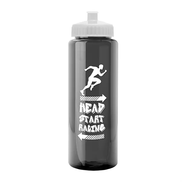 32 oz Transparent Sports Bottles with Push Pull Lid.... from ASI 40480 Koozie Group