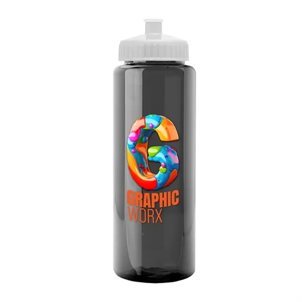 32 oz Transparent Sports Bottles with Push Pull Lid.... from ASI 40480 Koozie Group