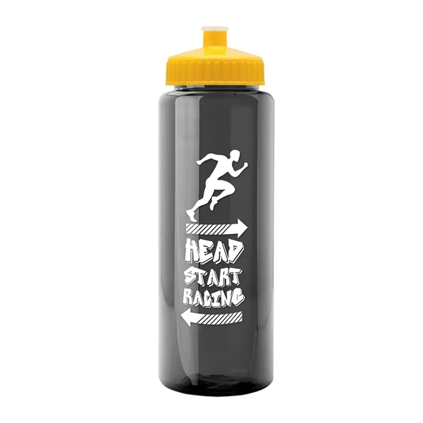 32 oz Transparent Sports Bottles with Push Pull Lid.... from ASI 40480 Koozie Group