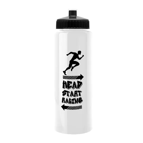 32 oz Transparent Sports Bottles with Push Pull Lid.... from ASI 40480 Koozie Group