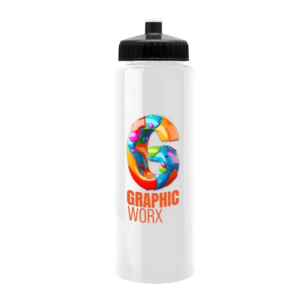 32 oz Transparent Sports Bottles with Push Pull Lid.... from ASI 40480 Koozie Group