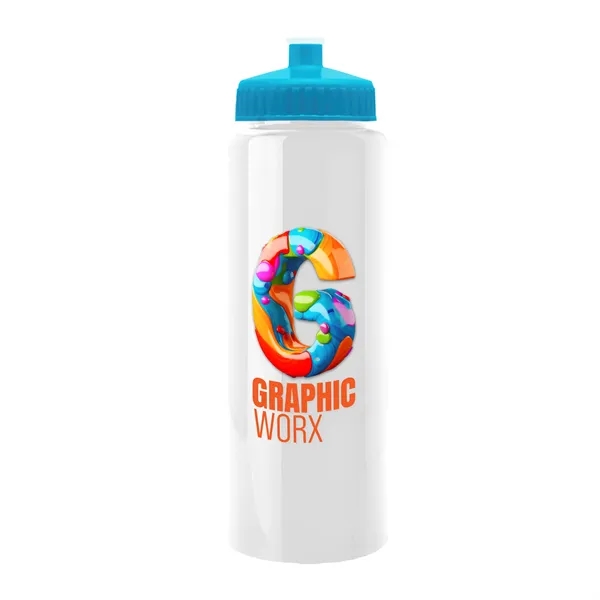 32 oz Transparent Sports Bottles with Push Pull Lid.... from ASI 40480 Koozie Group