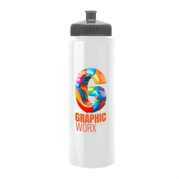 32 oz Transparent Sports Bottles with Push Pull Lid.... from ASI 40480 Koozie Group