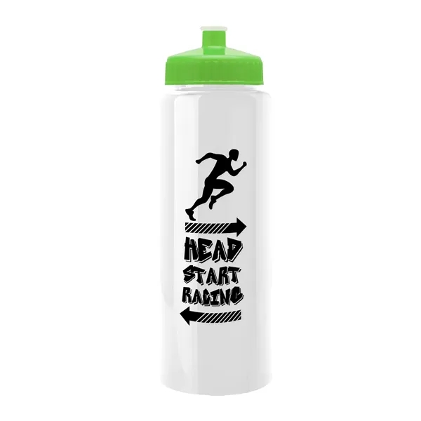 32 oz Transparent Sports Bottles with Push Pull Lid.... from ASI 40480 Koozie Group