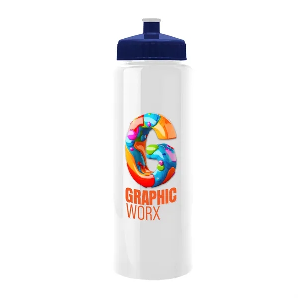 32 oz Transparent Sports Bottles with Push Pull Lid.... from ASI 40480 Koozie Group