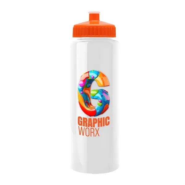 32 oz Transparent Sports Bottles with Push Pull Lid.... from ASI 40480 Koozie Group