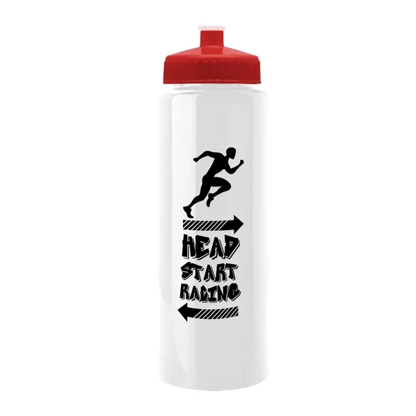 32 oz Transparent Sports Bottles with Push Pull Lid.... from ASI 40480 Koozie Group