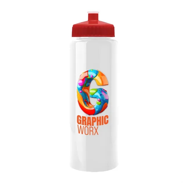 32 oz Transparent Sports Bottles with Push Pull Lid.... from ASI 40480 Koozie Group
