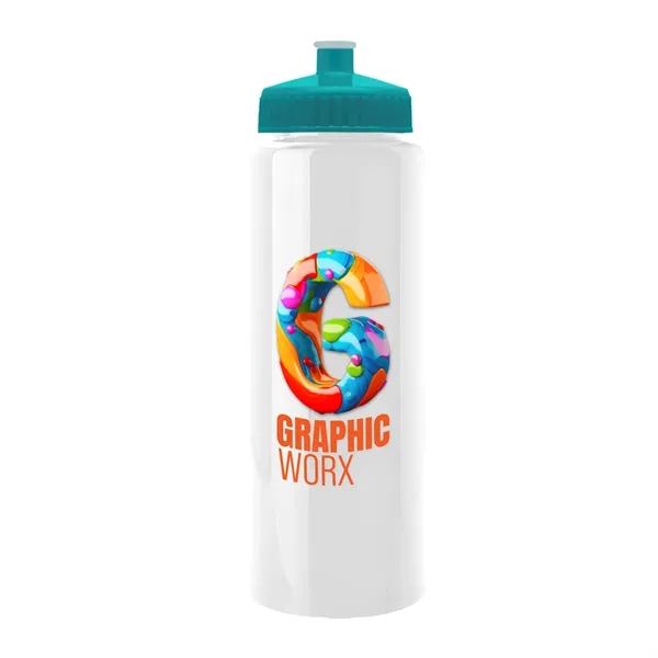 32 oz Transparent Sports Bottles with Push Pull Lid.... from ASI 40480 Koozie Group