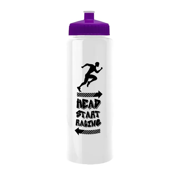 32 oz Transparent Sports Bottles with Push Pull Lid.... from ASI 40480 Koozie Group