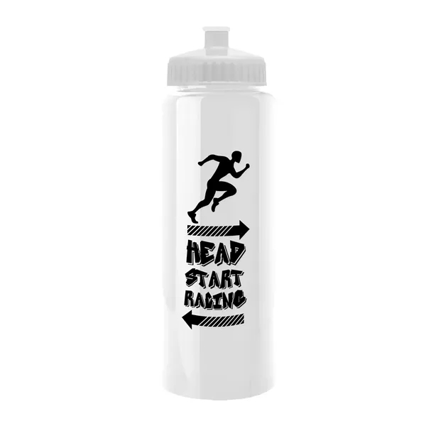32 oz Transparent Sports Bottles with Push Pull Lid.... from ASI 40480 Koozie Group