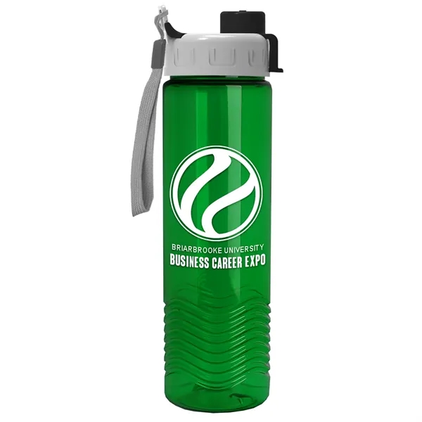 Wave 24 oz. Bottle - Quick Snap Lid... from ASI 40480 Koozie Group