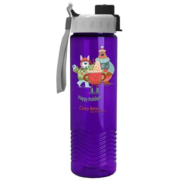 Wave 24 oz. Bottle - Quick Snap Lid... from ASI 40480 Koozie Group