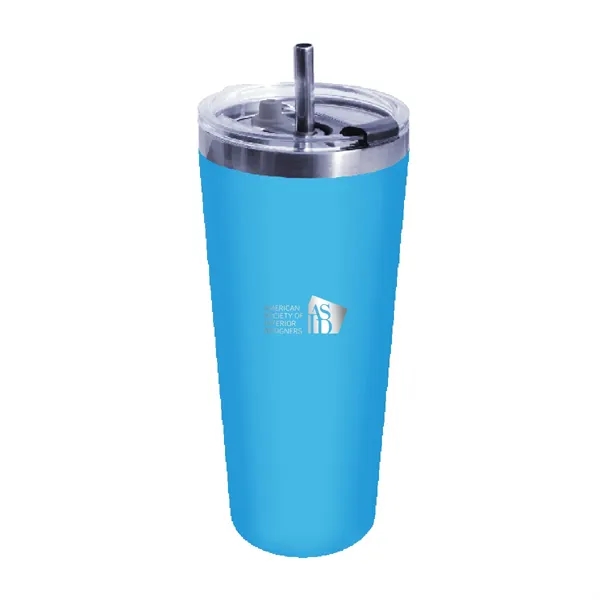 22 oz. Memphis Tumbler With Flip Top Lid & Stainless Steel... from ASI 30270 Aakron Line