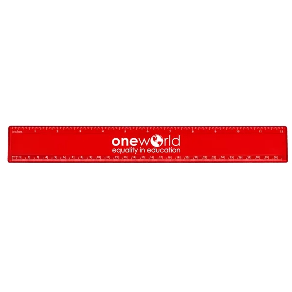 Twelve inch promotional ruler. Our best selling ruler.... from ASI 40480 Koozie Group