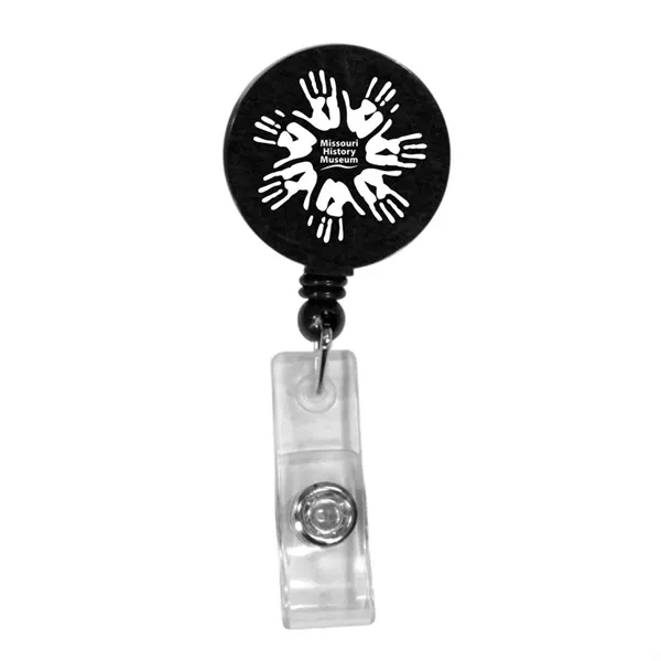 Round Retractable Badge Holder w/ Alligator Clip... from ASI 30270 Aakron Line