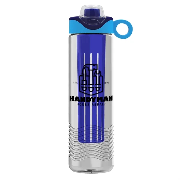 Wave 24 oz. Slim Cylinder Wave Design with Drink Thru Snap... from ASI 40480 Koozie Group
