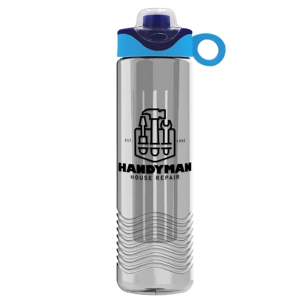 Wave 24 oz. Slim Cylinder Wave Design with Drink Thru Snap... from ASI 40480 Koozie Group