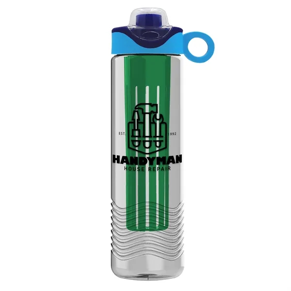 Wave 24 oz. Slim Cylinder Wave Design with Drink Thru Snap... from ASI 40480 Koozie Group
