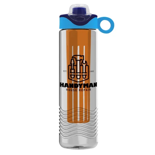 Wave 24 oz. Slim Cylinder Wave Design with Drink Thru Snap... from ASI 40480 Koozie Group
