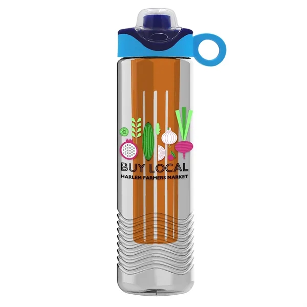 Wave 24 oz. Slim Cylinder Wave Design with Drink Thru Snap... from ASI 40480 Koozie Group