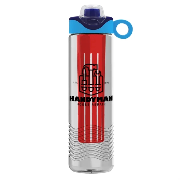 Wave 24 oz. Slim Cylinder Wave Design with Drink Thru Snap... from ASI 40480 Koozie Group