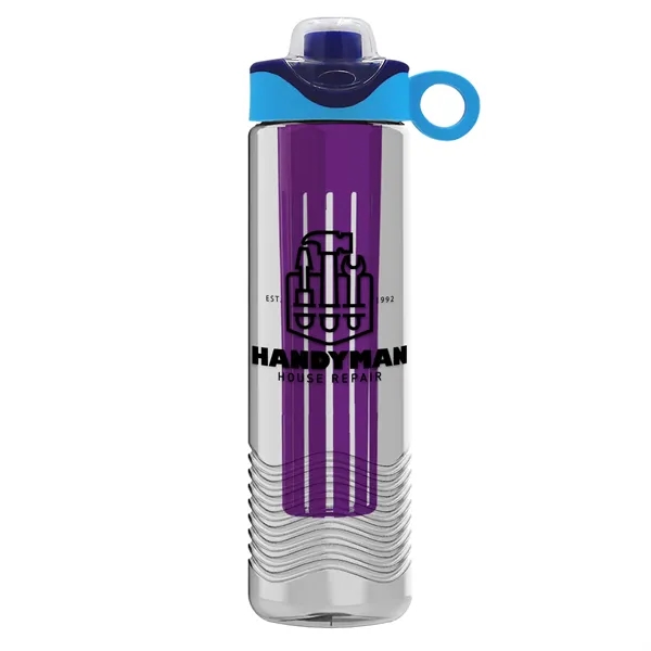 Wave 24 oz. Slim Cylinder Wave Design with Drink Thru Snap... from ASI 40480 Koozie Group