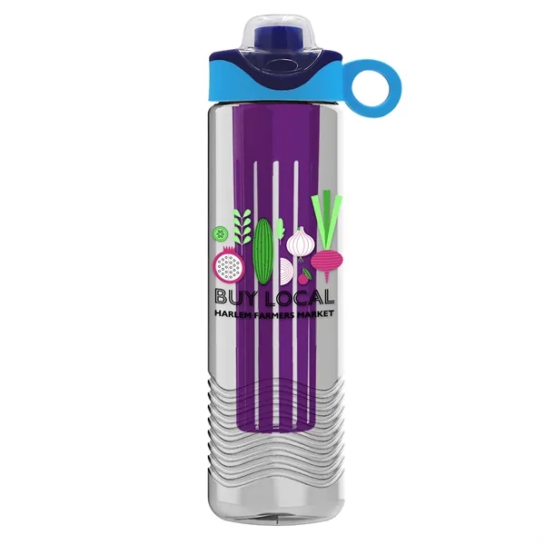 Wave 24 oz. Slim Cylinder Wave Design with Drink Thru Snap... from ASI 40480 Koozie Group