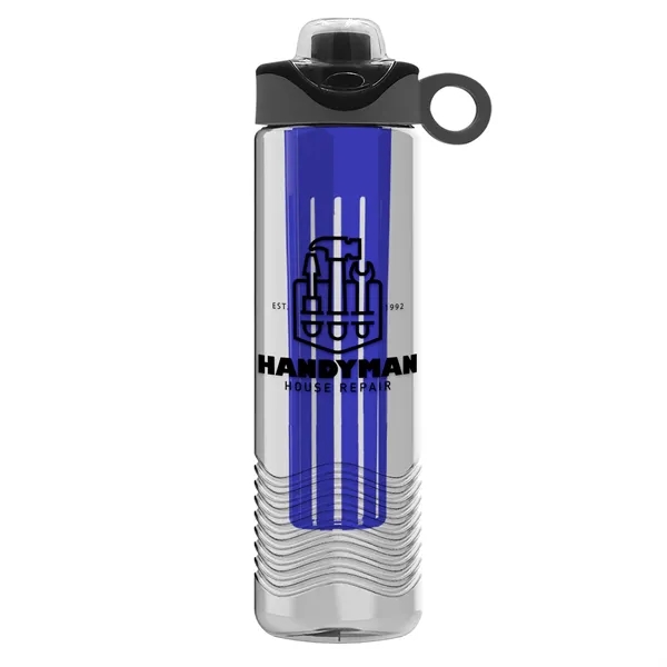 Wave 24 oz. Slim Cylinder Wave Design with Drink Thru Snap... from ASI 40480 Koozie Group