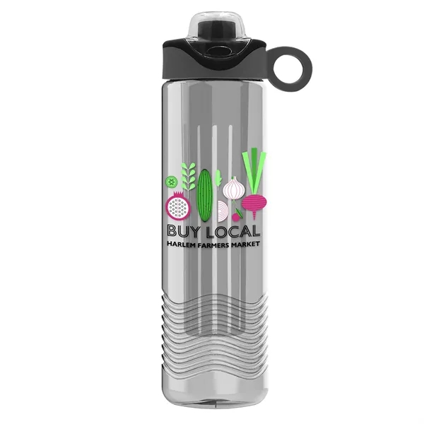 Wave 24 oz. Slim Cylinder Wave Design with Drink Thru Snap... from ASI 40480 Koozie Group