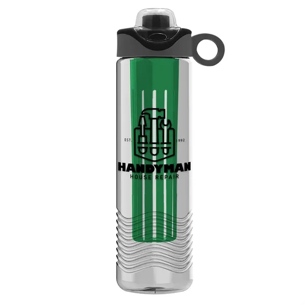 Wave 24 oz. Slim Cylinder Wave Design with Drink Thru Snap... from ASI 40480 Koozie Group