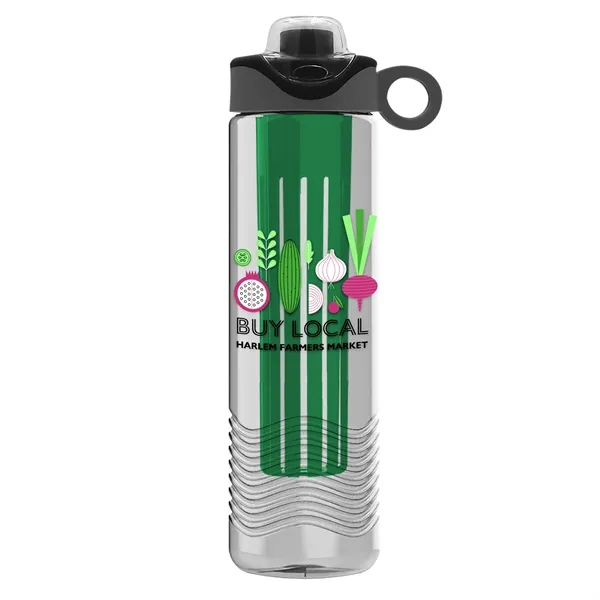 Wave 24 oz. Slim Cylinder Wave Design with Drink Thru Snap... from ASI 40480 Koozie Group
